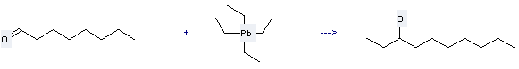 3-Decanol can be prepared by octanal and tetraethylplumbane